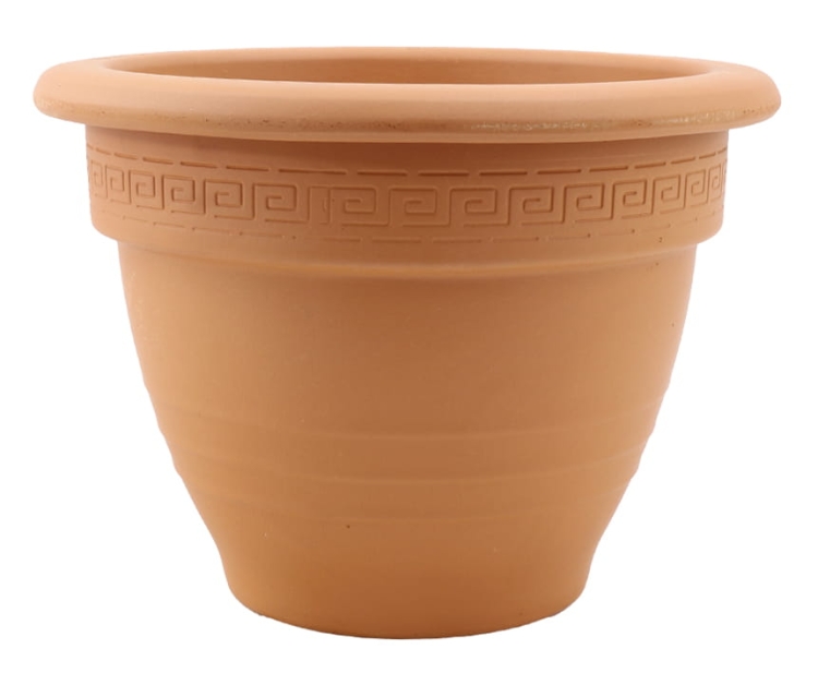 DEGREA Doniczka Zdobiona CAMPANA D27 Ceramiczna Terakota 27cm