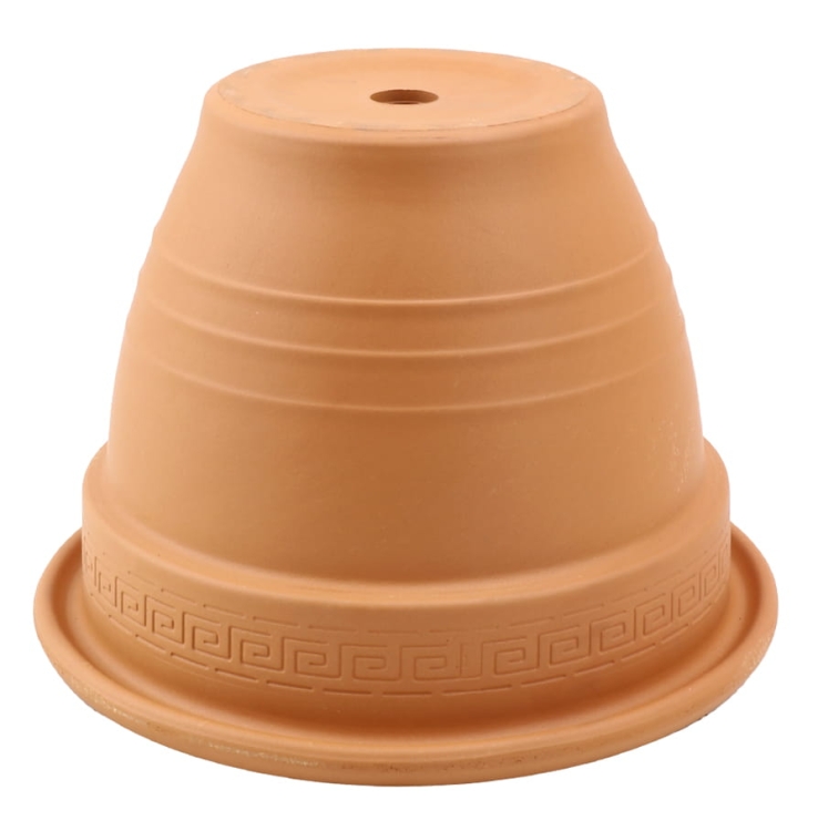 DEGREA Doniczka Zdobiona CAMPANA D27 Ceramiczna Terakota 27cm