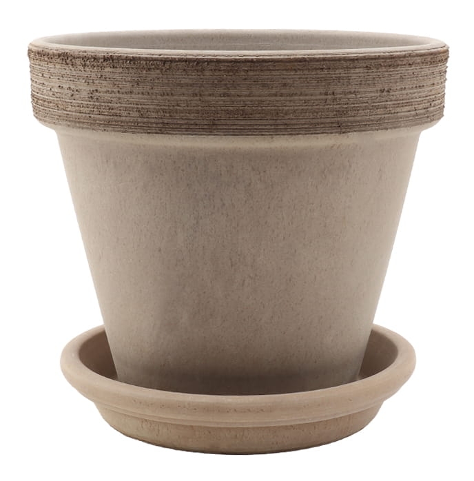 DEGREA Doniczka VASO VULCANO GRAFFIATO D19 Ceramiczna Terakota 19cm