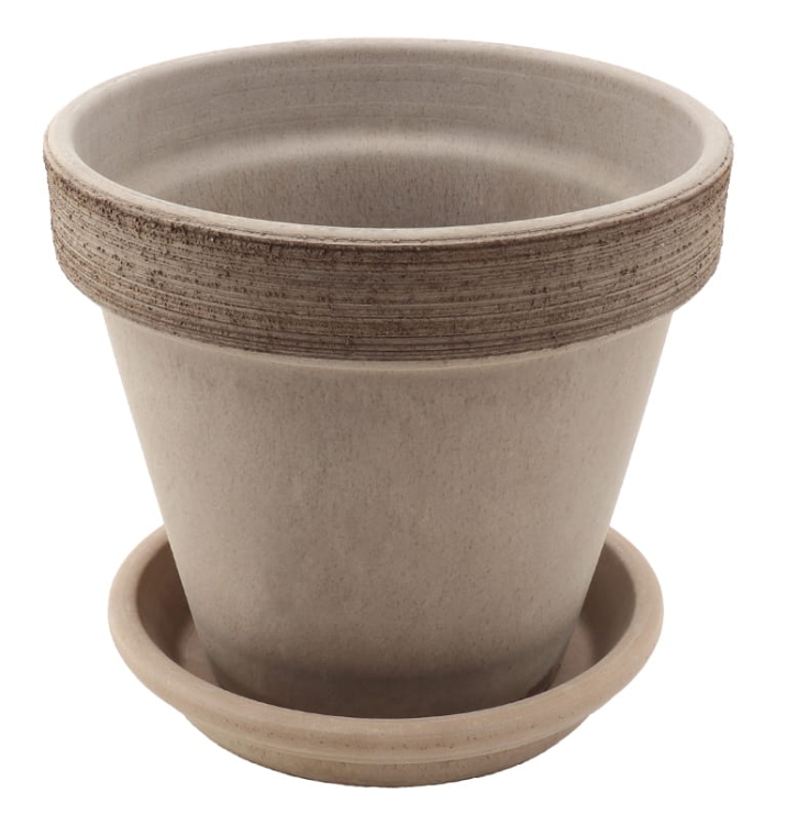 DEGREA Doniczka VASO VULCANO GRAFFIATO D19 Ceramiczna Terakota 19cm