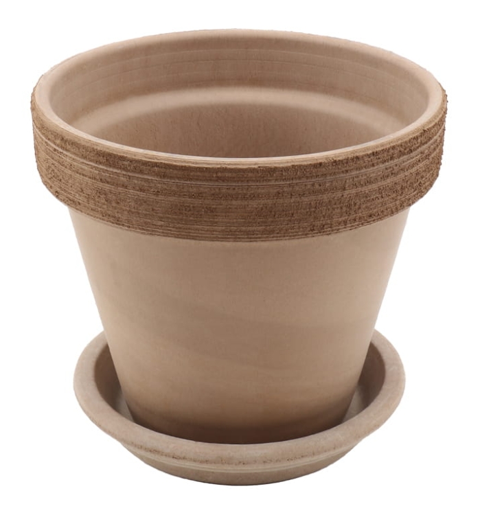 DEGREA Doniczka VASO VULCANO GRAFFIATO D17 Ceramiczna Terakota 17cm