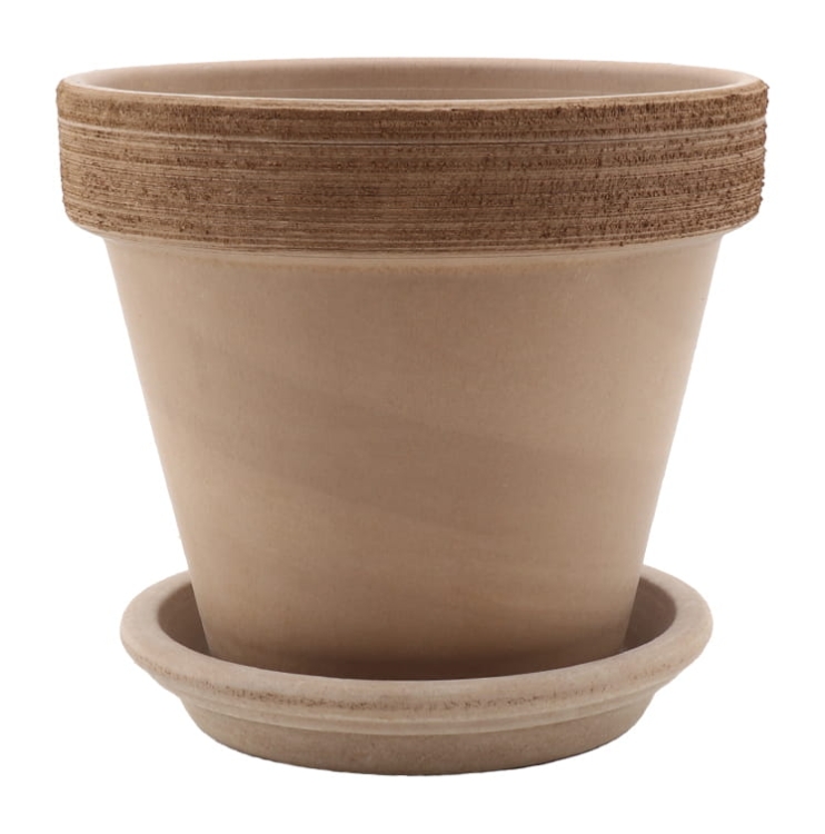 DEGREA Doniczka VASO VULCANO GRAFFIATO D17 Ceramiczna Terakota 17cm