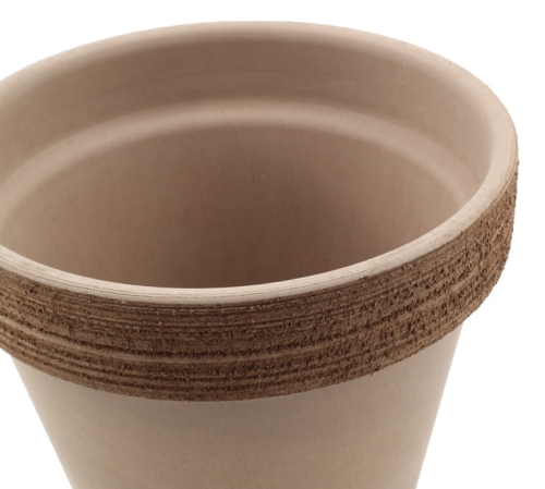 DEGREA Doniczka VASO VULCANO GRAFFIATO D15 Ceramiczna Terakota 15cm