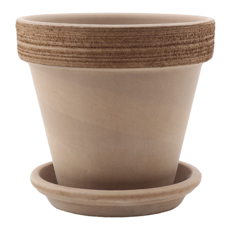 DEGREA Doniczka VASO VULCANO GRAFFIATO D15 Ceramiczna Terakota 15cm