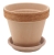 DEGREA Doniczka Ceramiczna Terakota VASO ARENA GRAFFIATO D19 cm + Podstawek D17 cm