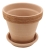 DEGREA Doniczka Ceramiczna Terakota VASO ARENA GRAFFIATO D17 cm + Podstawek D15 cm
