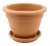 DEGREA Doniczka Ceramiczna Terakota Zdobiona CAMPANA D27 cm + Podstawek D21 cm