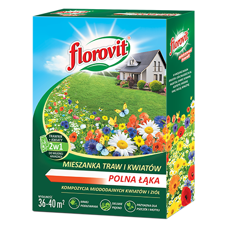 Florovit mieszanka nasion traw i kwiatów Polna Łąka 0,9kg