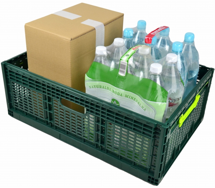 Skrzynka Składana 46L 600x400x219mm Zielona