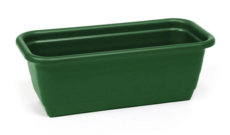 Skrzynka balkonowa Natura 60cm ZIELONA Lamela LA430-35