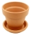 DEGREA Doniczka Ceramiczna Terakota VASO D11 cm + Podstawek D11 cm