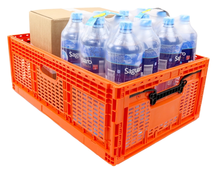Skrzynka Składana 46L 600x400x219mm Pomarańczowa