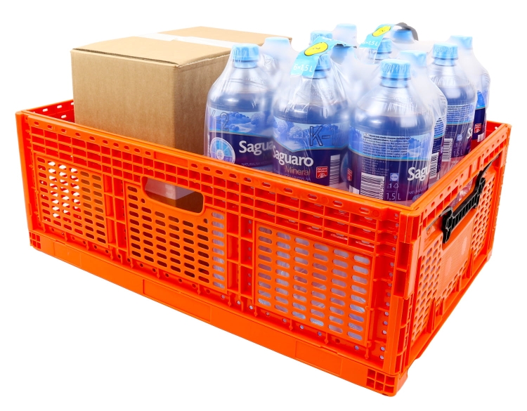 Skrzynka Składana 46L 600x400x219mm Pomarańczowa