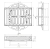 Wpust uliczny BK67 kołnierz 4/4 (pełny) D400 600x400x100mm żeliwny odpływ burzowy deszczowy