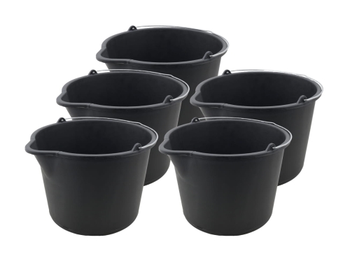 5x Wiadro budowlane 20L z lejkiem Bucket BB20 F