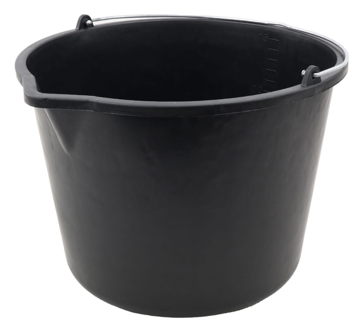 5x Wiadro budowlane 15L z lejkiem Bucket BB15 F
