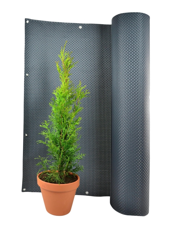 Mata Technorattan GRAFIT 830g/m2 na WYMIAR wys. do 150cm