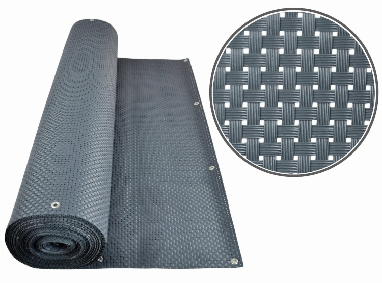 Mata Technorattan GRAFIT 830g/m2 na WYMIAR wys. do 150cm