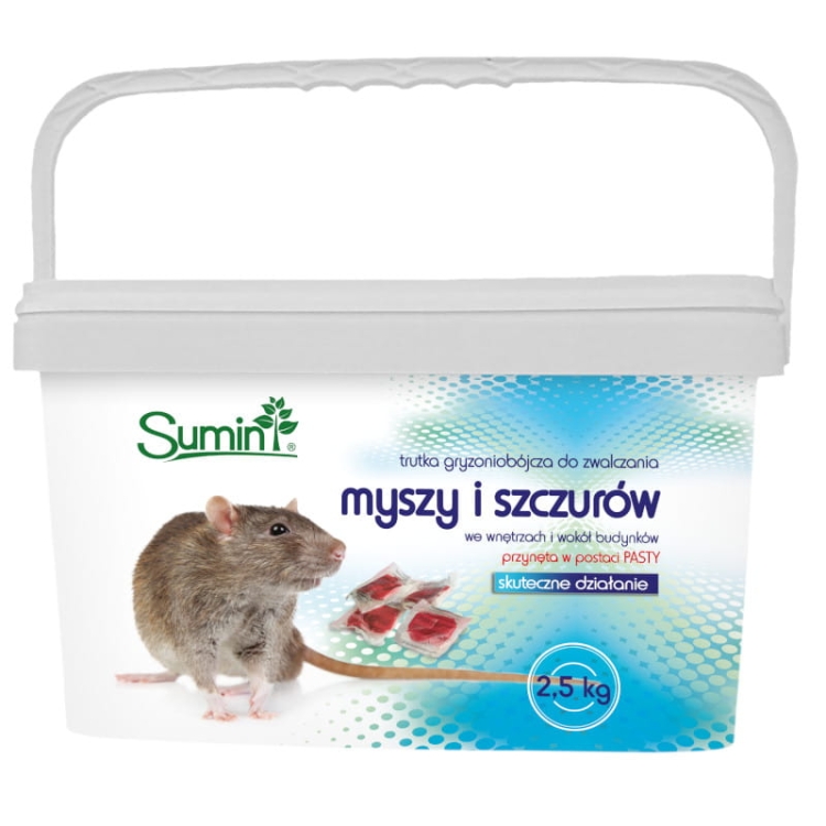 SUMIN Trutka na Myszy Szczury saszetki pasta 2,5kg