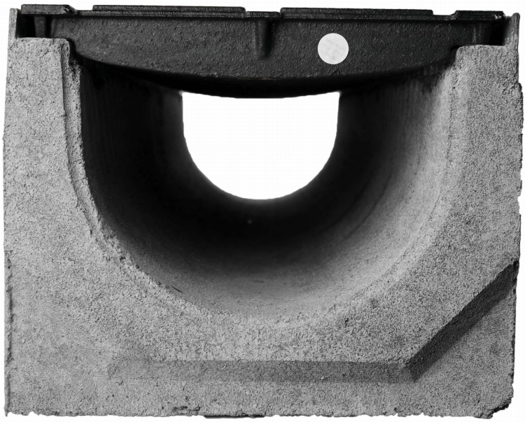 Kanał DN200 H210 D400 21x26x100[cm] Odwodnienie Liniowe korytko betonowe wzmacniane / ruszt żeliwny