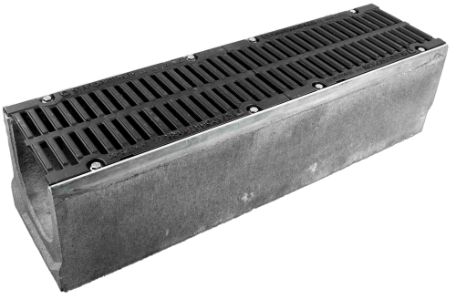 Kanał DN200 H260 D400 26x26x100[cm] Odwodnienie Liniowe korytko betonowe wzmacniane / ruszt żeliwny
