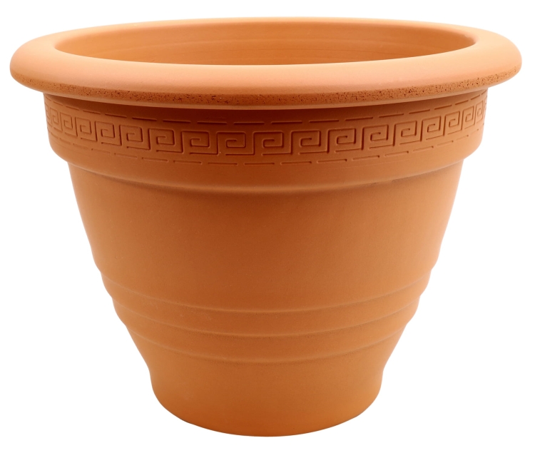 DEGREA Doniczka Zdobiona CAMPANA D32 Ceramiczna Terakota 32cm