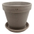 DEGREA Doniczka Ceramiczna Terakota VASO VULCANO D25 cm + Podstawek D23 cm