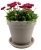 DEGREA Doniczka Ceramiczna Terakota VASO VULCANO D25 cm + Podstawek D23 cm