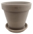 DEGREA Doniczka Ceramiczna Terakota VASO VULCANO D27 cm + Podstawek D23 cm