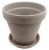DEGREA Doniczka Ceramiczna Terakota VASO VULCANO D27 cm + Podstawek D23 cm