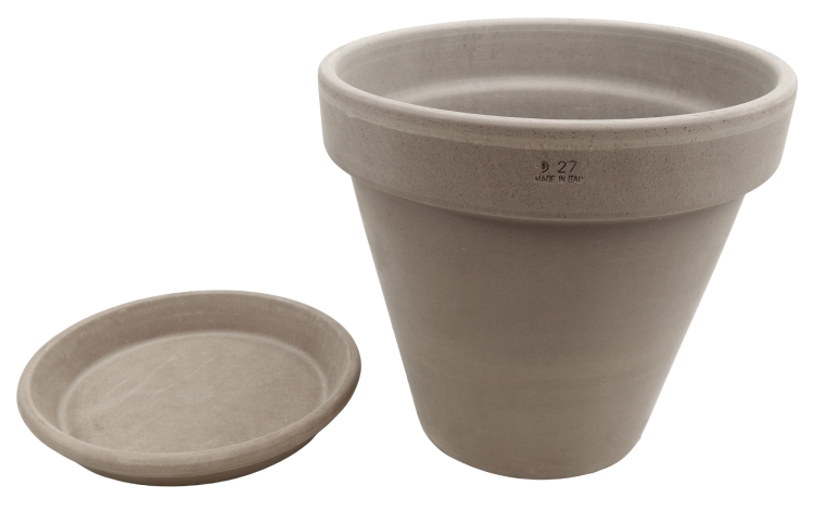DEGREA Doniczka Ceramiczna Terakota VASO VULCANO D27 cm + Podstawek D23 cm