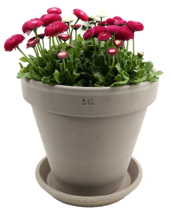 DEGREA Doniczka Ceramiczna Terakota VASO VULCANO D27 cm + Podstawek D23 cm