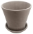DEGREA Doniczka Ceramiczna Terakota ETNA VULCANO D31 cm + Podstawek D28 cm