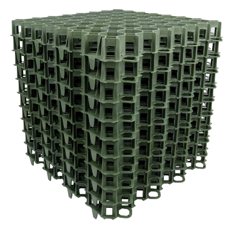 Kratka Parkingowa Trawnikowa 50x50cm 50mm Zielona Krata Drogowa płyta ażurowa Stella Green SG3 G Geokrata