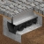 Kanał Szczelinowy H120 DN100 C250 12x16x100[cm] korytko plastikowe z nakładką szczelinową / stal ocynkowana