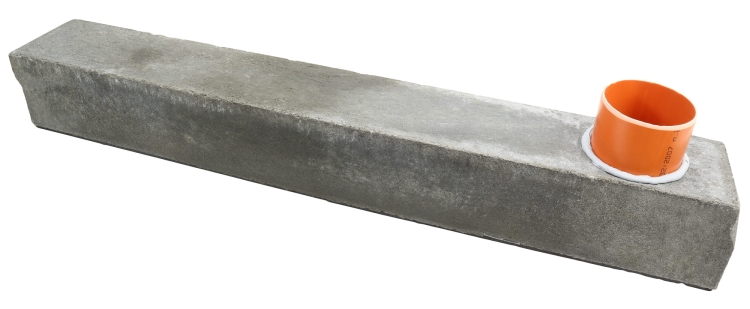 Kanał H125 B125 O.D. 12,5x14x100[cm] korytko betonowe z odpływem / ruszt żeliwny