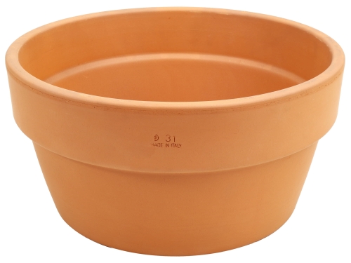 DEGREA Doniczka MINI VASO D31 Ceramiczna Terakota NISKA 31cm