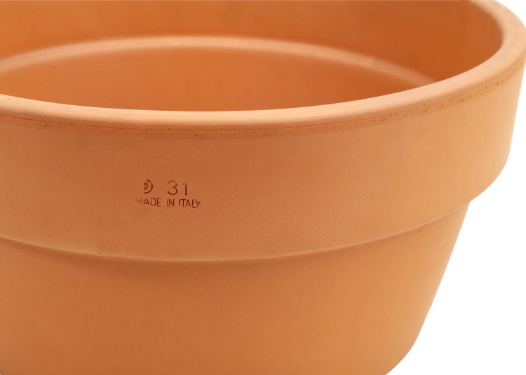 DEGREA Doniczka MINI VASO D31 Ceramiczna Terakota NISKA 31cm