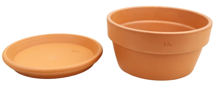 DEGREA Doniczka ceramiczna MINI VASO D31 + Podstawka D31