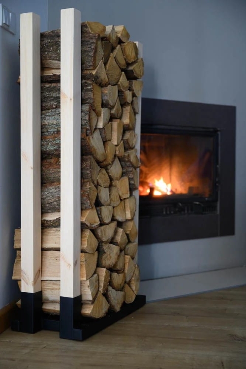Metalowy stojak na drewno 60cm BIG Ogród MD60