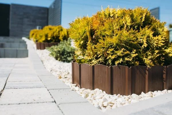 Palisada ogrodowa PA80 BR Stella Green brązowa 4 szt - 3,4m