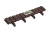 Palisada ogrodowa PA80 BR Stella Green brązowa 4 szt - 3,4m