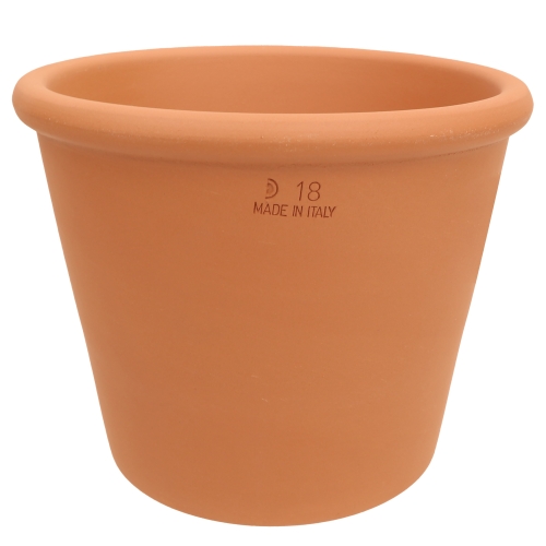DEGREA Doniczka Włoska VASO CILINDRO D18 Ceramiczna Terakota Prosta 18cm