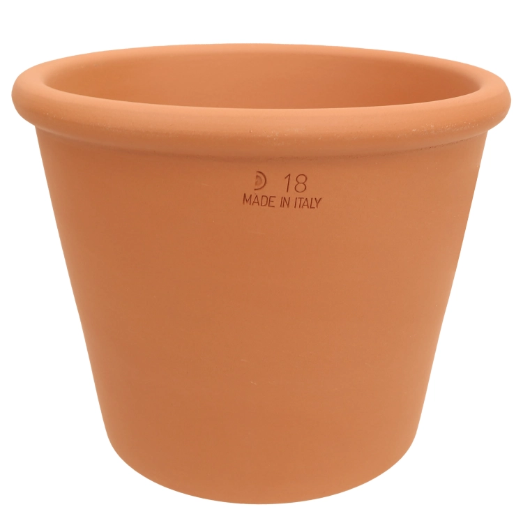 DEGREA Doniczka Włoska VASO CILINDRO D18 Ceramiczna Terakota Prosta 18cm