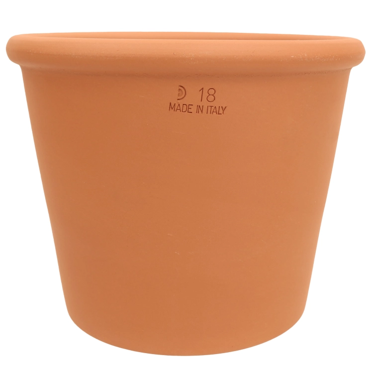 DEGREA Doniczka Włoska VASO CILINDRO D18 Ceramiczna Terakota Prosta 18cm