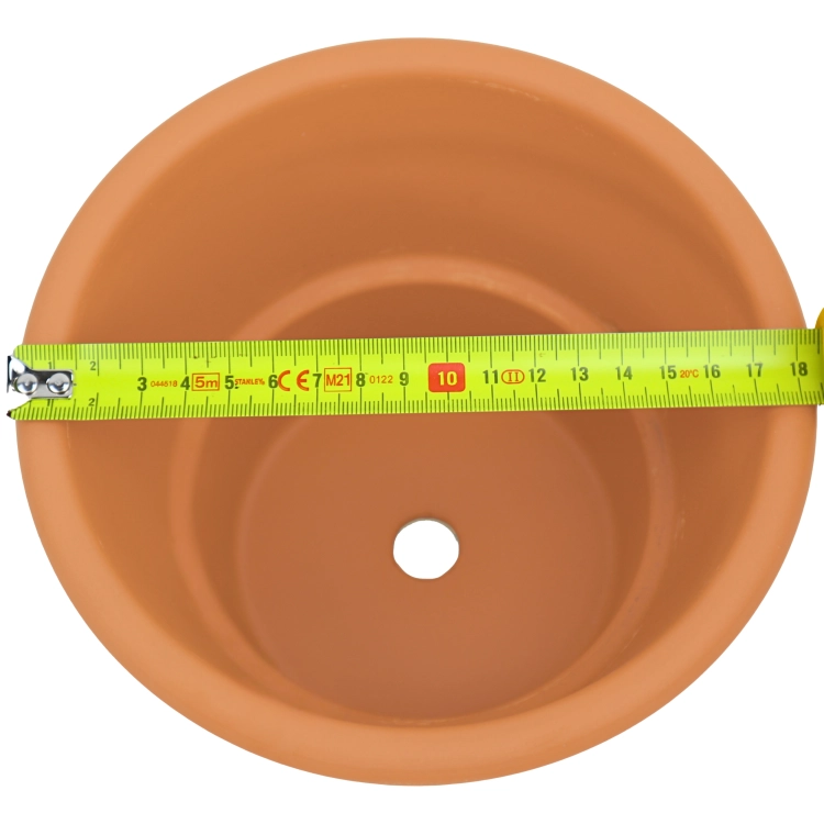 DEGREA Doniczka Włoska VASO CILINDRO D18 Ceramiczna Terakota Prosta 18cm