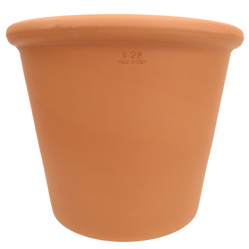 DEGREA Doniczka Włoska VASO CILINDRO D28 Ceramiczna Terakota Prosta 28cm