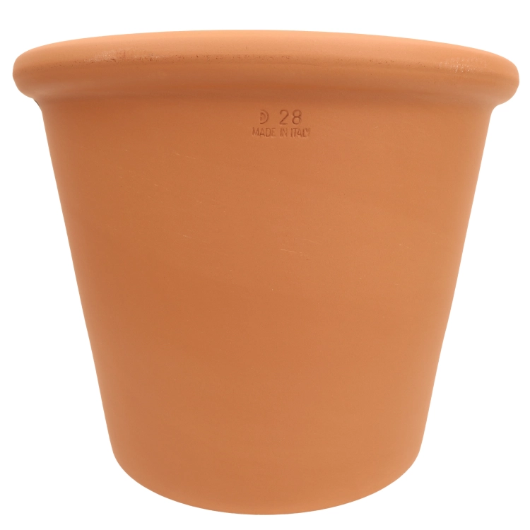 DEGREA Doniczka Włoska VASO CILINDRO D28 Ceramiczna Terakota Prosta 28cm
