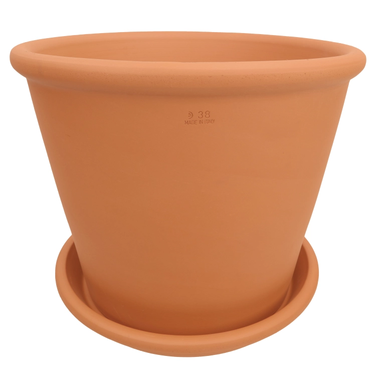 DEGREA Doniczka Włoska VASO CILINDRO D38 Ceramiczna Terakota Prosta 38cm