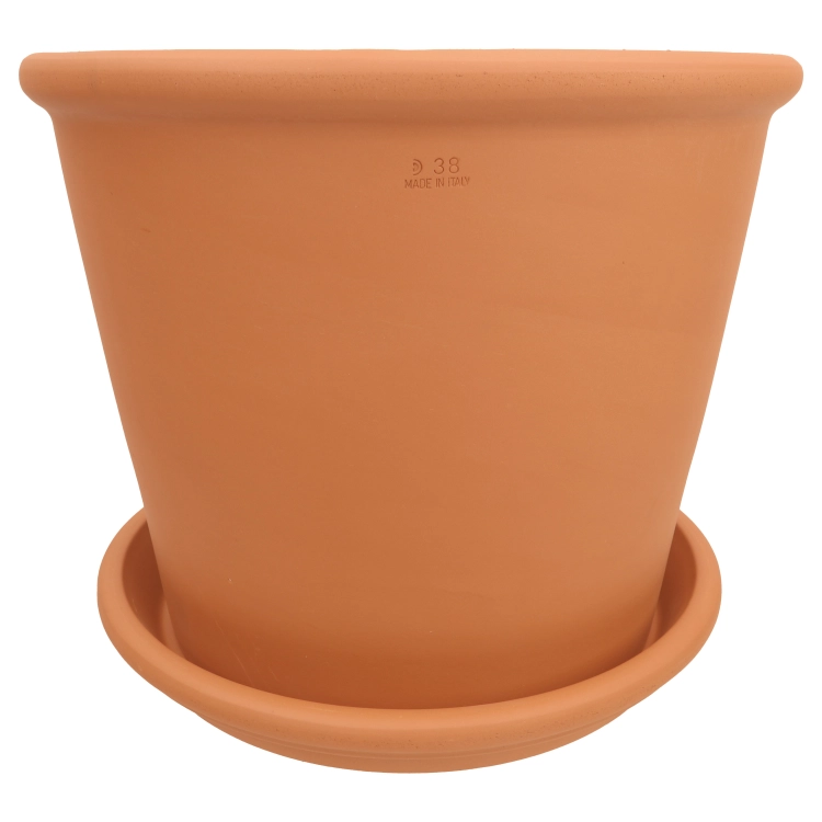 DEGREA Doniczka Włoska VASO CILINDRO D38 Ceramiczna Terakota Prosta 38cm